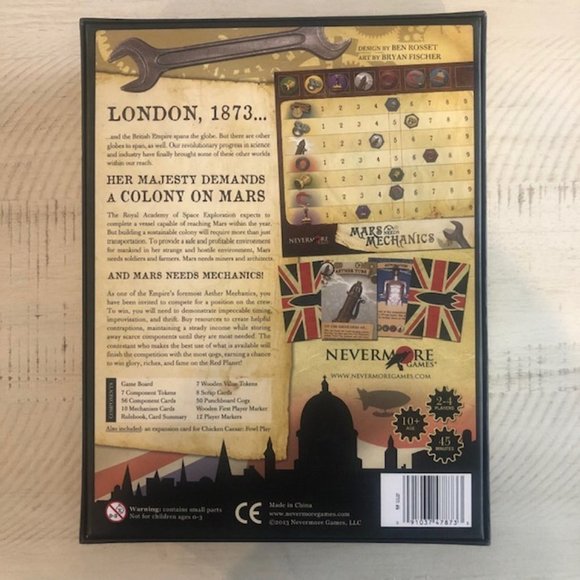 2013 Nevermore Games Mars Needs Mechanics (NIB)(unpunched) - Picture 5 of 6